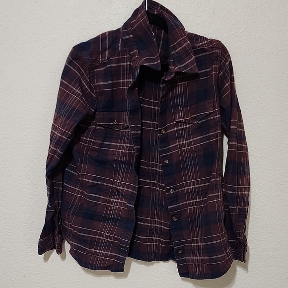 Carhartt Tops - Carhartt Red and Blue Flannel Button Down Shirt